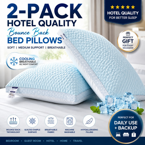 Pack cooling comfort pillows - 2-pack,