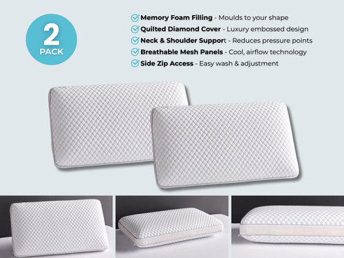 Set memory foam pillows - of,