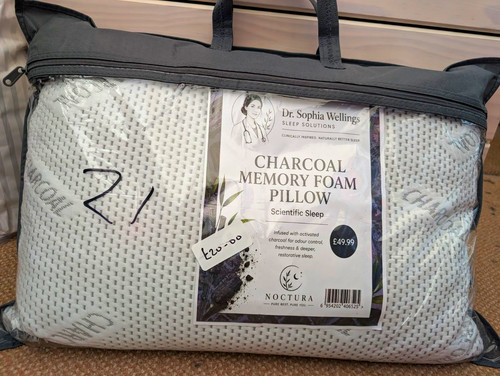 Memory foam charcoal pillow - memory,